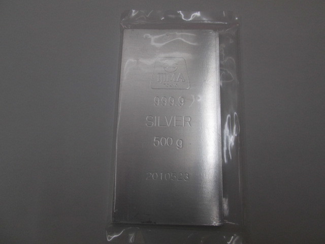 即決有り お得！税込価格 純銀 SILVER1000 500.00g インゴット 1枚 日本地金流通協会 正会員 井嶋金銀工業株式会社 領収書発行可　
