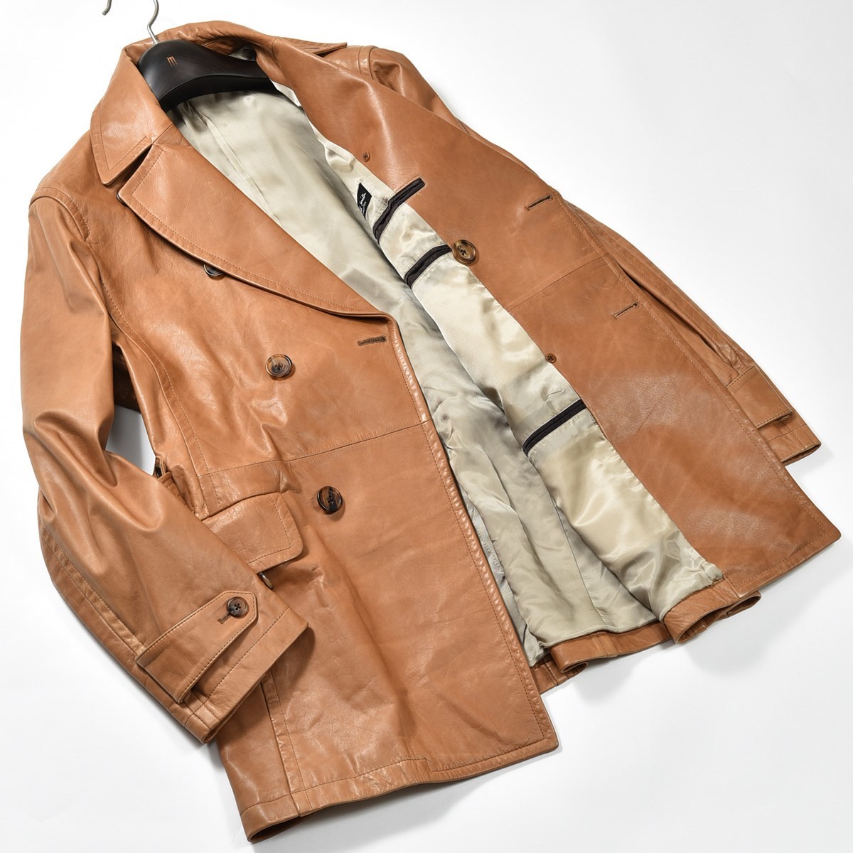 Paul Smith / ポール・スミス｜上質オールレザーコート 牛革 ダブル