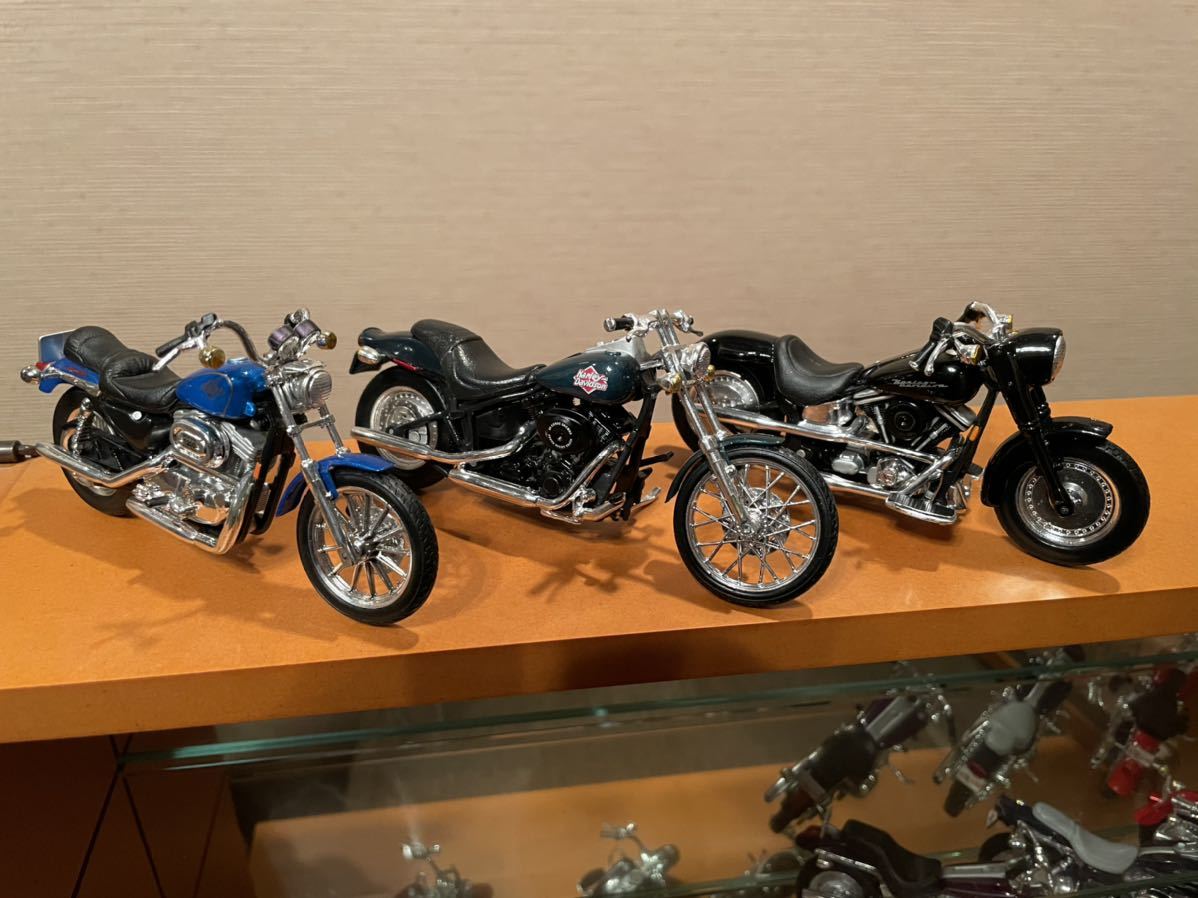 ハーレー ダビッドソン他模型セットケース付きフィギュアレア物パン 