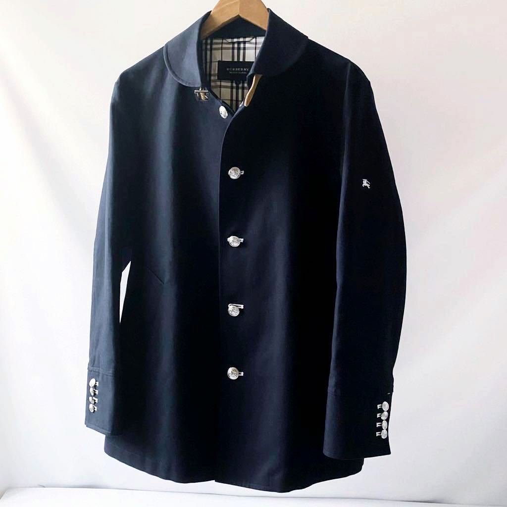 バーバリーブラックレーベル カシミヤ 美品 label Black Burberry 即決送料無料 銀ボタン BLACKLABELナポレオンコートL~Mマリン 美品バーバリーブラックレーベル モノグラム 銀ボタン約2cm 修理用 2cm2 幻級銀釦ベロアBURBERRY ノバチェックマリンコート銀