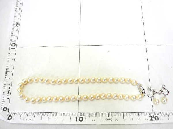 1円 美品有り 田崎真珠 14K等 ネックレス イヤリング 計3点セット HS572 イヤリング ネックレス 田崎真珠 ドロップ TASAKI 銀座リパール