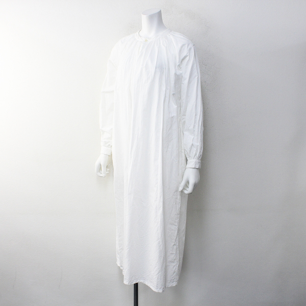 2019SS 定価3.5万 YAECA ヤエカ 99113 GATHER BLOUSE LONG ギャザー
