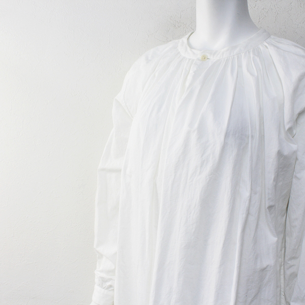 2019SS 定価3.5万 YAECA ヤエカ 99113 GATHER BLOUSE LONG ギャザー  
