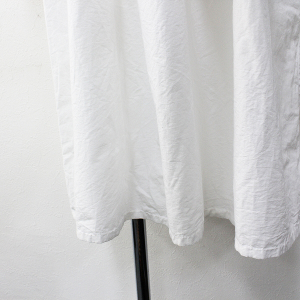 2019SS 定価3.5万 YAECA ヤエカ 99113 GATHER BLOUSE LONG ギャザー  