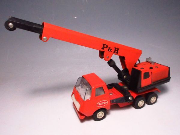 3676/☆トンカ クレーン車 P＆H ミニカー おもちゃ 玩具 作業車 日本製