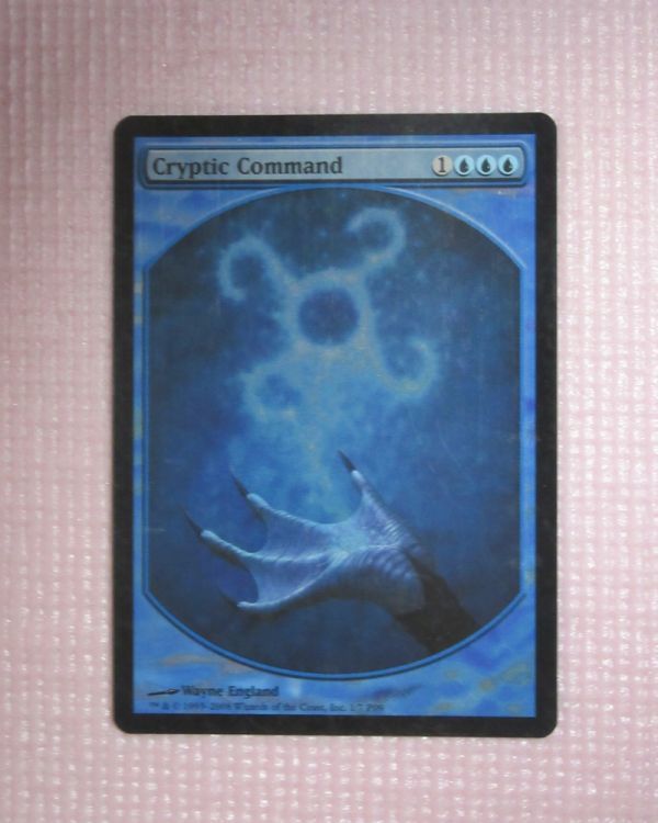mtg foil 英語版 ジャッジ褒章 謎めいた命令/Cryptic Command 1枚まで