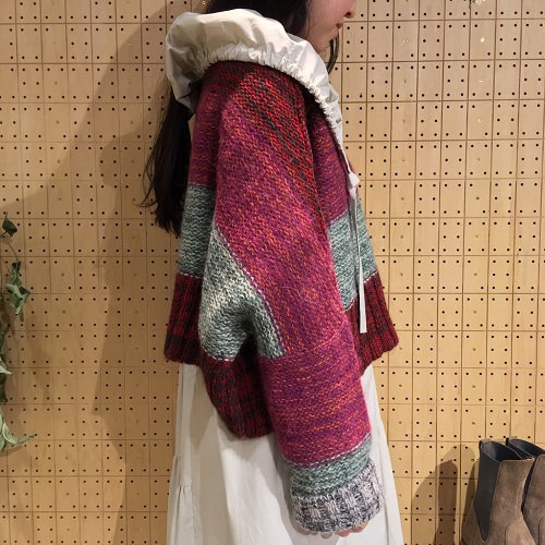 【5/6までの限定価格です】新品未使用 ! D-due ボーダーニット D-Due ボーダー クロップドワイドニット 19aw アッシュペーフランス(M