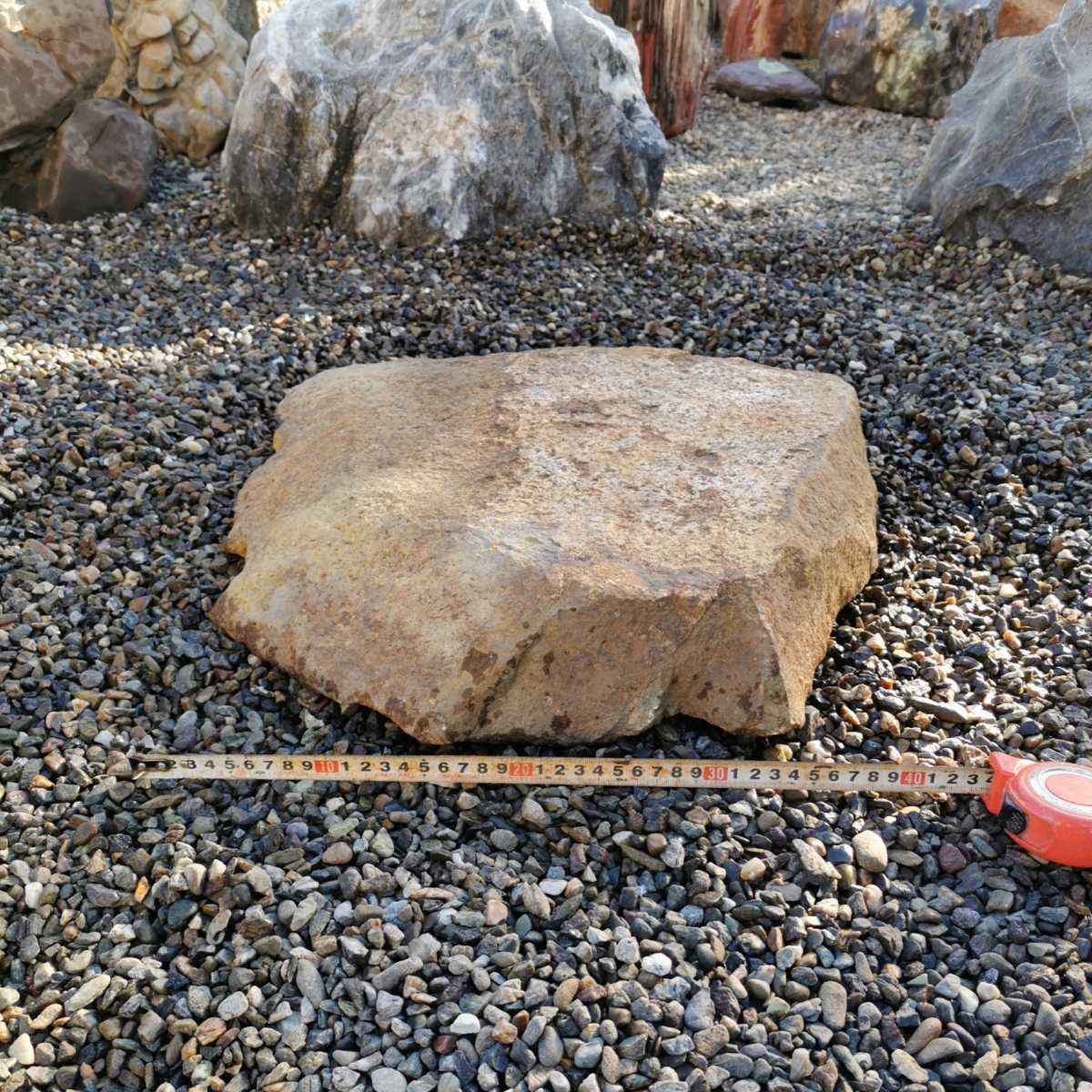 鞍馬石25.7キロ　庭石鑑賞石盆石水石灯籠庭坪庭盆栽ガーデニング置物オブジェインテリア砂利蹲飛石