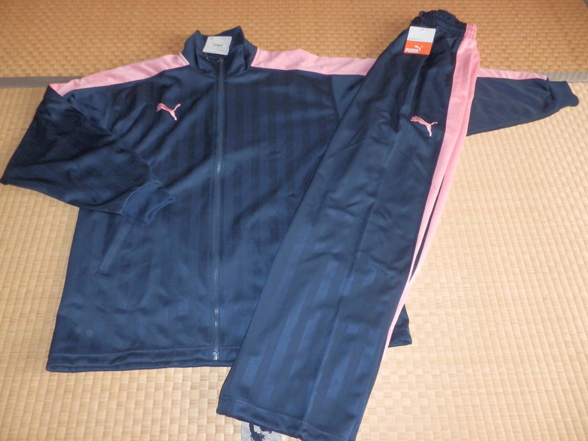 セール，定番人気 PUMA プーマ ジャージ 上下 メンズＬ ネイビー&times;ピンク 862220-862221-88(プーマ)｜売買されたオークション情報、yahooの商品情報をアーカイブ公開 - オークファン ジャージ