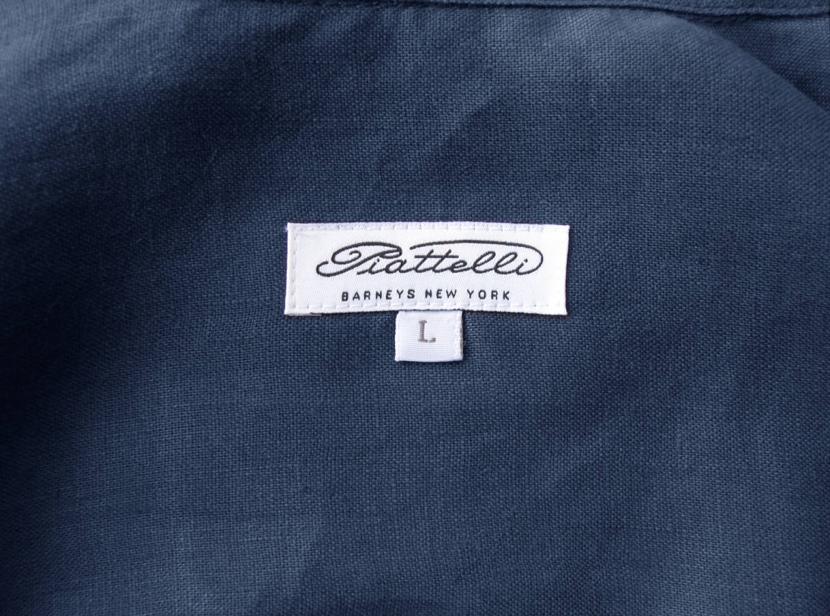BARNEYS NEWYORK　スペイン製　リネンシャツ ◇新品 本物◇BARNEYS NEWYORK スペイン製！ リネン シャツ