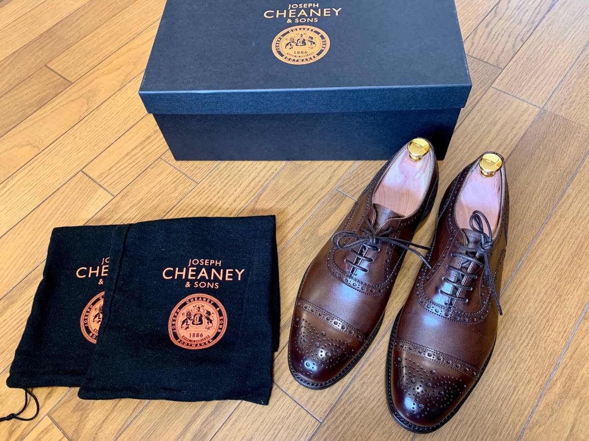 限定セール，大人気 品 JOSEPH CHEANEY チーニー WILFRED F125 UK6 ブラウン ヴィンテージスチール装着(靴)｜売買されたオークション情報、yahooの商品情報をアーカイブ公開 - オークファン 靴