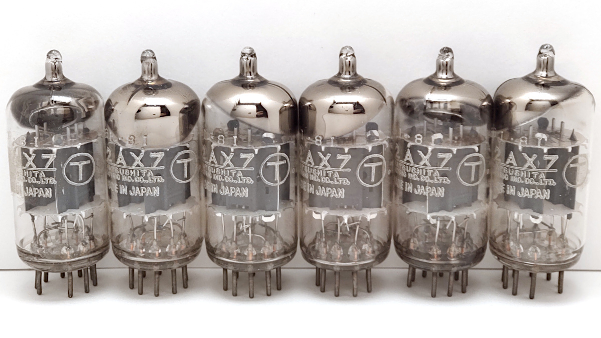 12AX7 Yahoo!オークション - 松下電器 2本 松下 12AX7○T⁄ECC83 同一