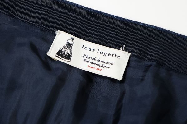 GE2508○leur logette/ルール ロジェット*日本製*デニム プリーツ 
