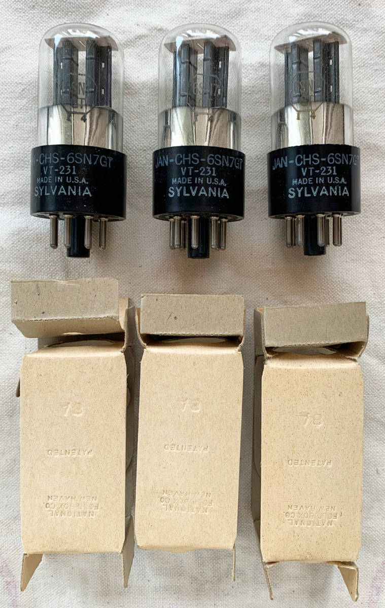 Sylvania NOS SYLVANIA - JAN 6SN7GT 6SN7 Tube Bad Boy VT-231 NOS品