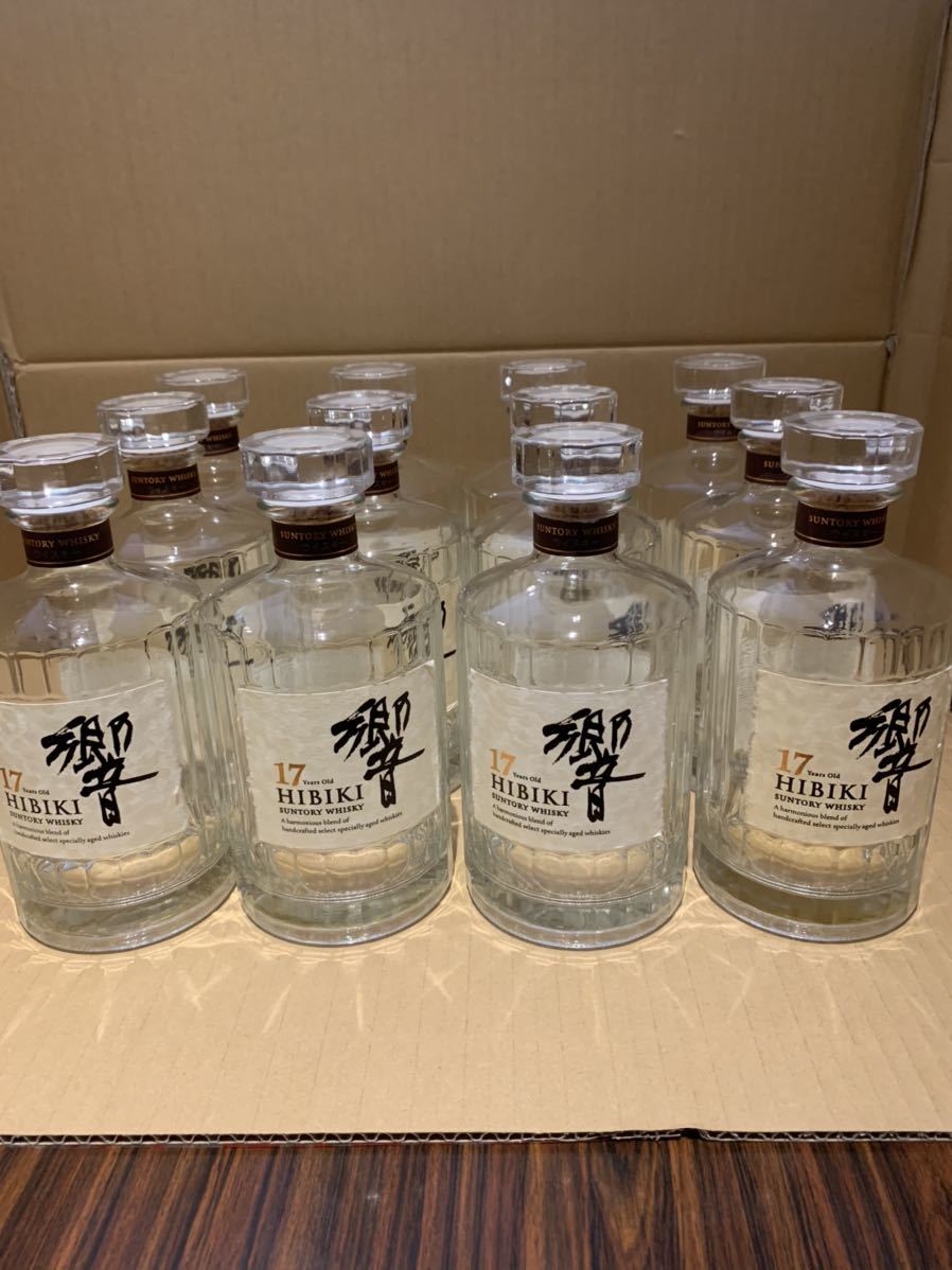 空瓶のみ③)響17年 12本セット 空き瓶 空瓶 響ウイスキー 飲料・酒