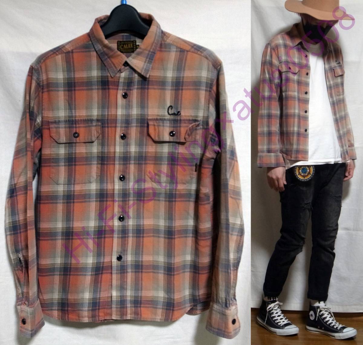 ★*★様 calee ネルシャツ ☆即決☆CALEE キャリー ネルシャツ 長袖 シャツ M(Mサイズ)｜売買され