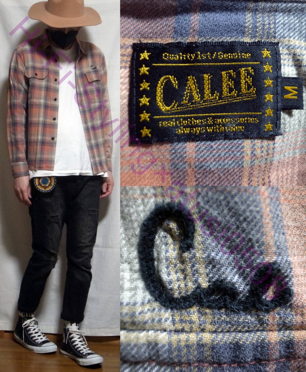 ☆即決☆CALEE キャリー ネルシャツ 長袖 シャツ M(Mサイズ)｜売買され