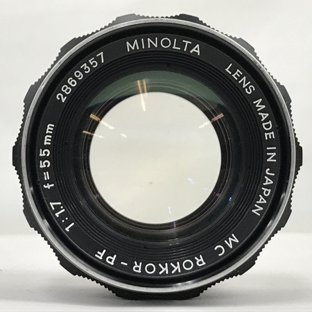 ジャンク minolta XD MC ROKKOR-PF f1.7 55mm フィルムカメラ ミノルタ