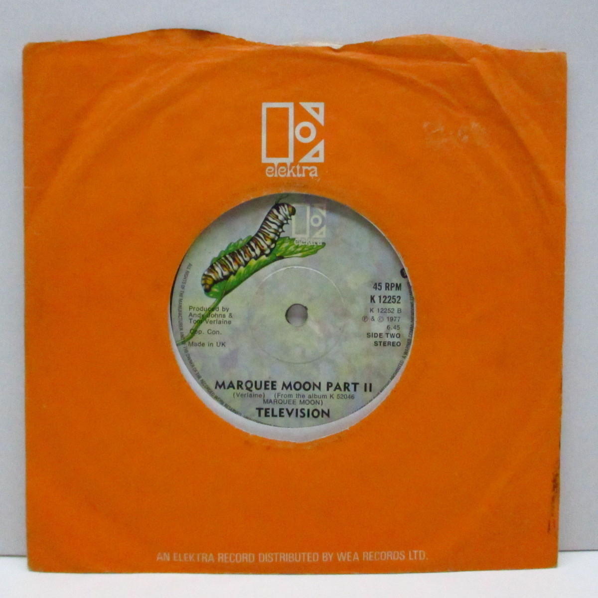 TELEVISION-Marquee Moon Part I +II (UK Orig.7+CS)