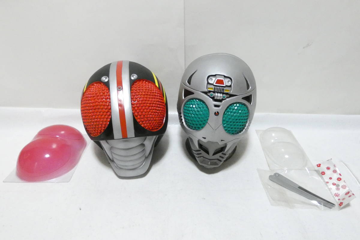 7664T/仮面ライダーBLACK& シャドームーン 変身マスク レプリカマスク 