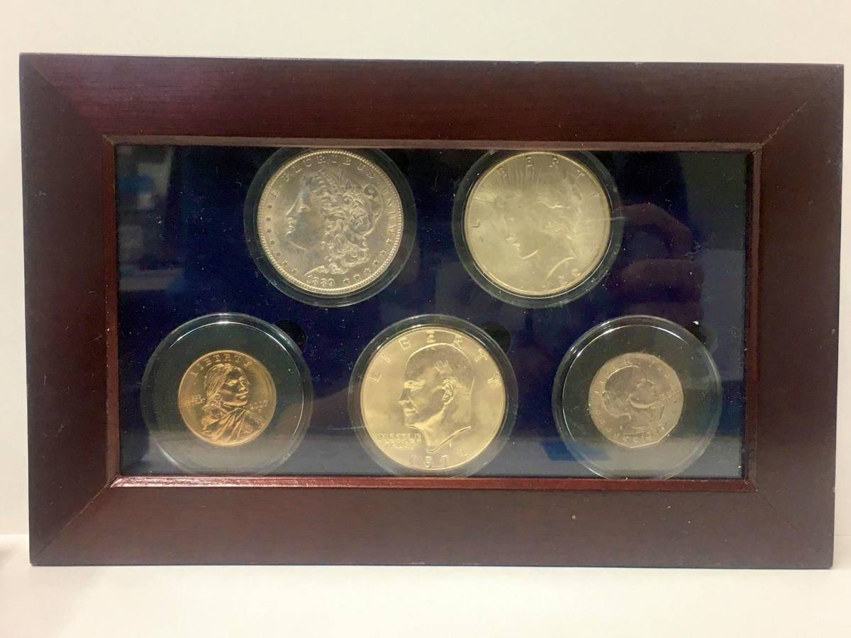 モルガンダラー　アメリカドルセット アメリカドル 銀貨など The Morgan Mint セット 証明書付き 安定の