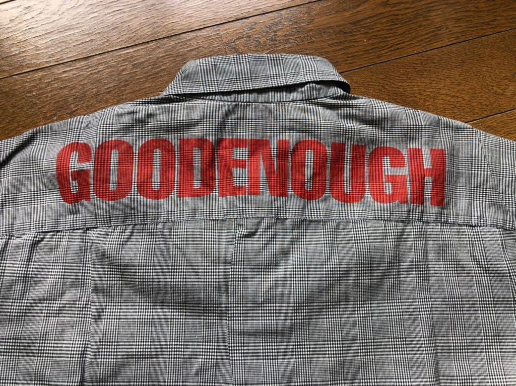 GOODENOUGH グッドイナフ gdeh 藤原ヒロシ GDEH GE HF スケシン シャツ 