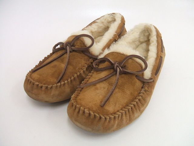 0-1113T♪UGG/W DAKOTA/5612W/ムートンモカシン/ブラウン/サイズ6/23.0/アグ/ABL158262 UGG アグ ダコタ glitter UGG5612 ムートンモカシン