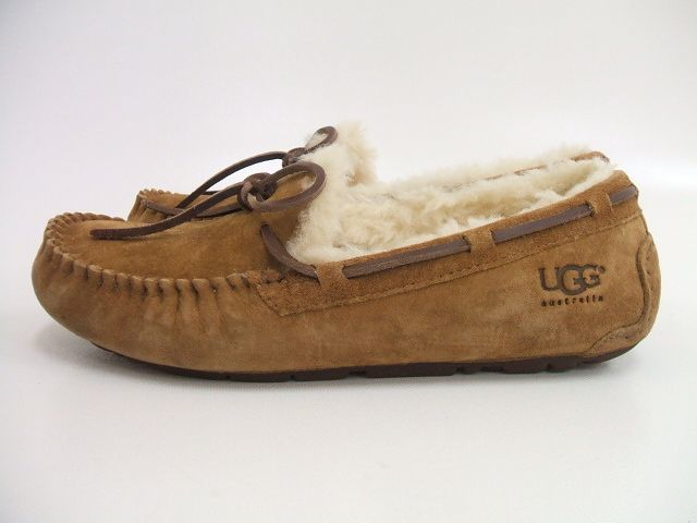 0-1113T♪UGG/W DAKOTA/5612W/ムートンモカシン/ブラウン/サイズ6/23.0/アグ/ABL158262 UGG アグ ダコタ glitter UGG5612 ムートンモカシン
