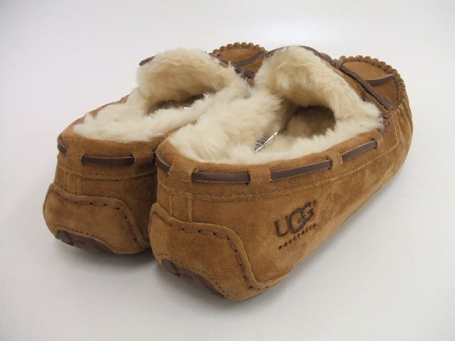 0-1113T♪UGG/W DAKOTA/5612W/ムートンモカシン/ブラウン/サイズ6/23.0/アグ/ABL158262 UGG アグ ダコタ glitter UGG5612 ムートンモカシン