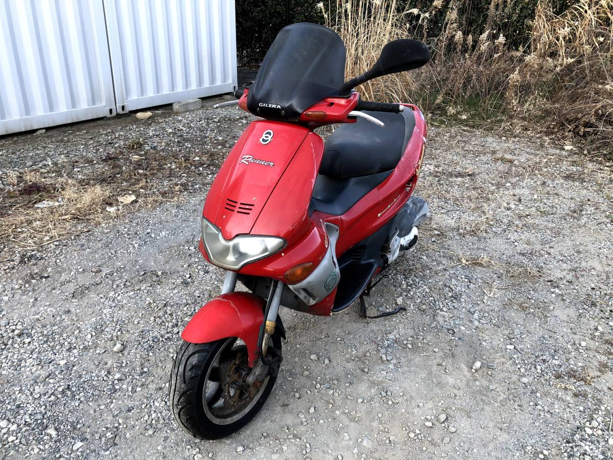 現状車 完全部品取り 輸出に PIAGGIO ジレラ ランナー125 未確認 東京 