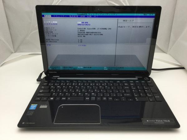 ジャンク!TOSHIBA T554/76LB○Core i7 4700MQ 2.4G 8G 1T