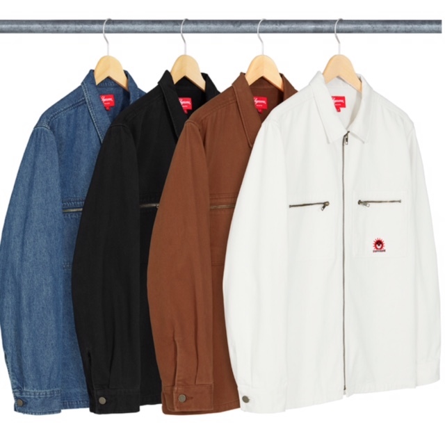 Supreme Vampire Denim Zip Up Shirt 