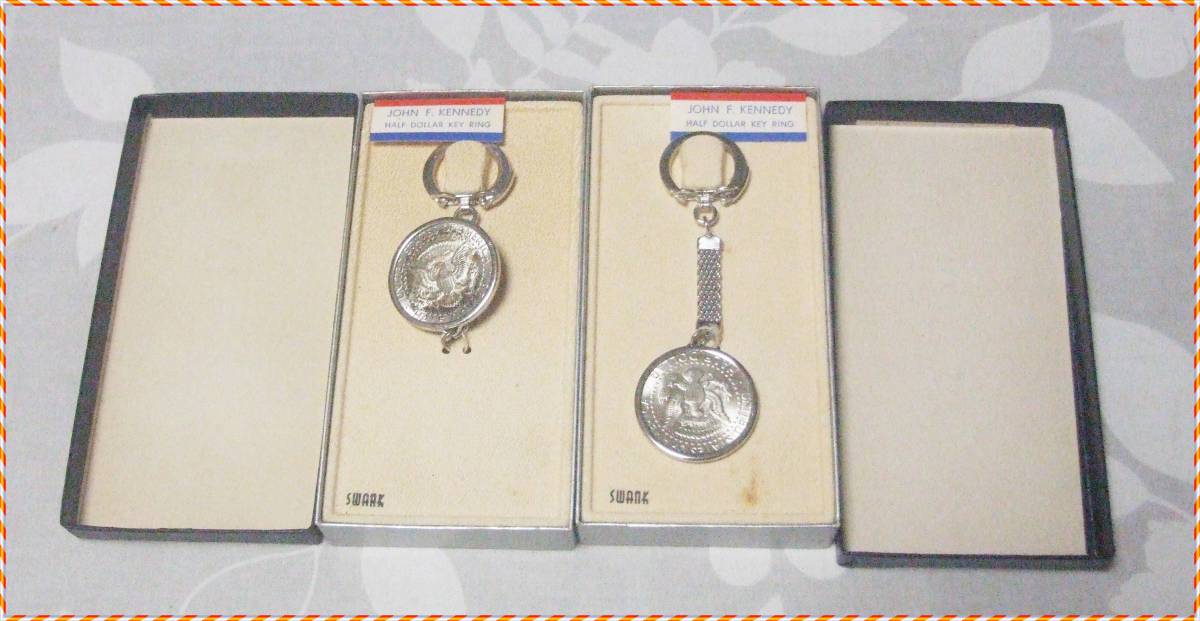 1964年 ケネディ キーホルダー アメリカケネディコインキーホルダー アンティーク 1964年 ハーフ