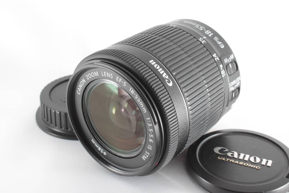 ☆特上品☆CANON キャノン EF-S 18-55mm F3.5-5.6 IS STM#1585