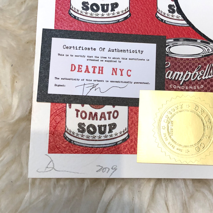 世界限定100枚 2019年 正規品 DEATH NYC ミッキーマウス Campbell's