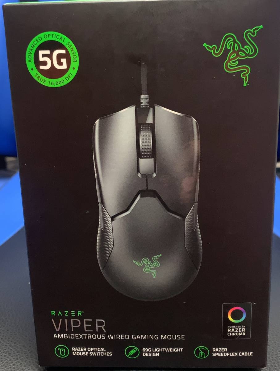 【中古】【Razer】【ゲーミングマウス】【有線マウス】VIPER_1