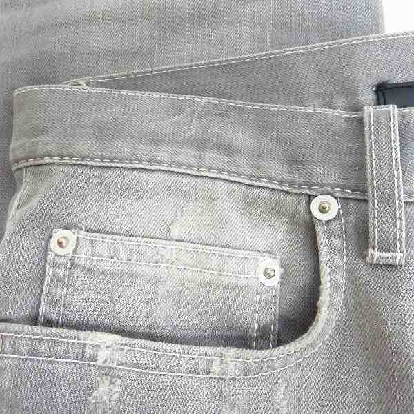 JPタグ】DIOR HOMME/ディオールオム 09SS ダメージ加工スキニーデニム 