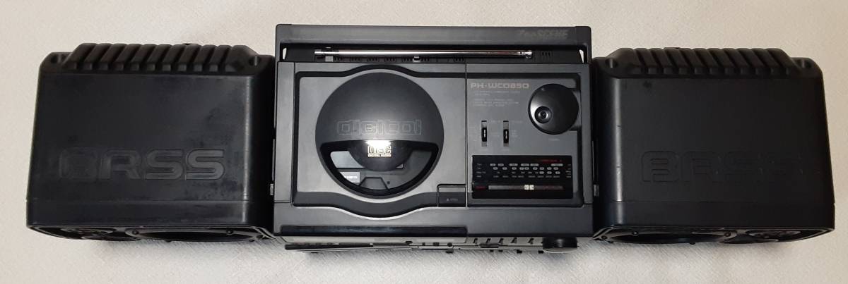 ゆうパック120サイズ ジャンク サンヨーPH-WCD850バブルラジカセ