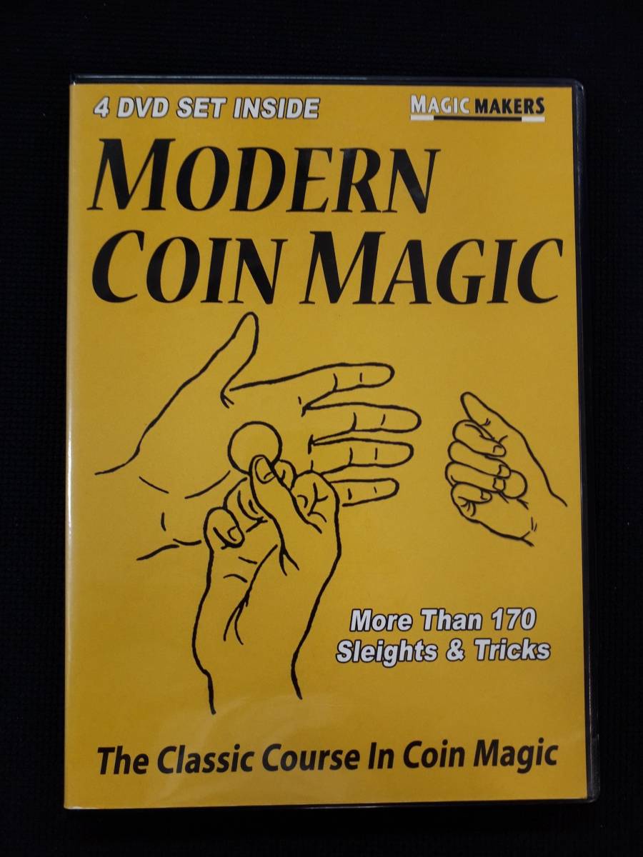 《660》【手品】MODERN COIN MAGIC★モダンコインマジック★激レア★4枚組★DVD★マジック★マニュアル★レクチャー★トリック★飲み会★ Tally-ho Blue moon レッド フラワー アクセサリー☆Baccarat