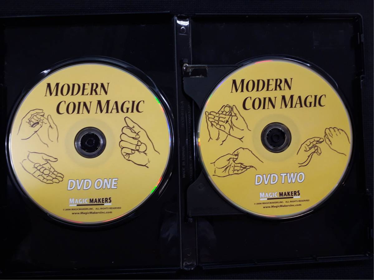 《660》【手品】MODERN COIN MAGIC★モダンコインマジック★激レア★4枚組★DVD★マジック★マニュアル★レクチャー★トリック★飲み会★ Tally-ho Blue moon レッド フラワー アクセサリー☆Baccarat