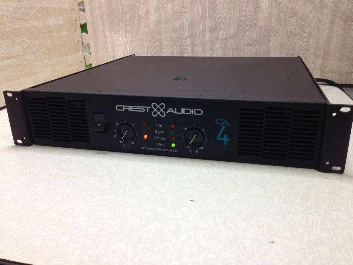 パワーアンプ CREST AUDIO CA4 現状品 AUDIO CA4 パワーアンプ ☆CREST