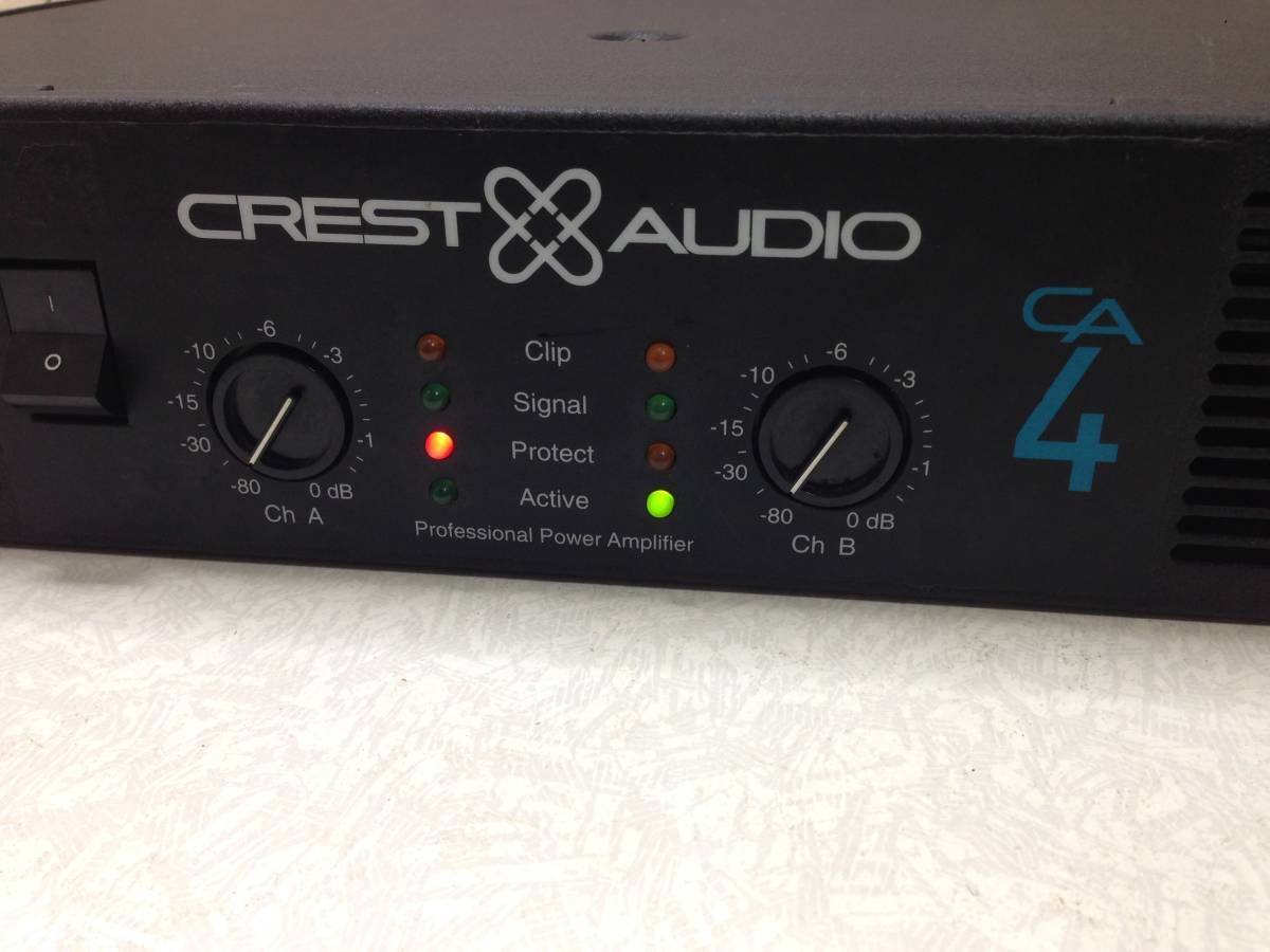 パワーアンプ CREST AUDIO CA4 現状品 AUDIO CA4 パワーアンプ ☆CREST