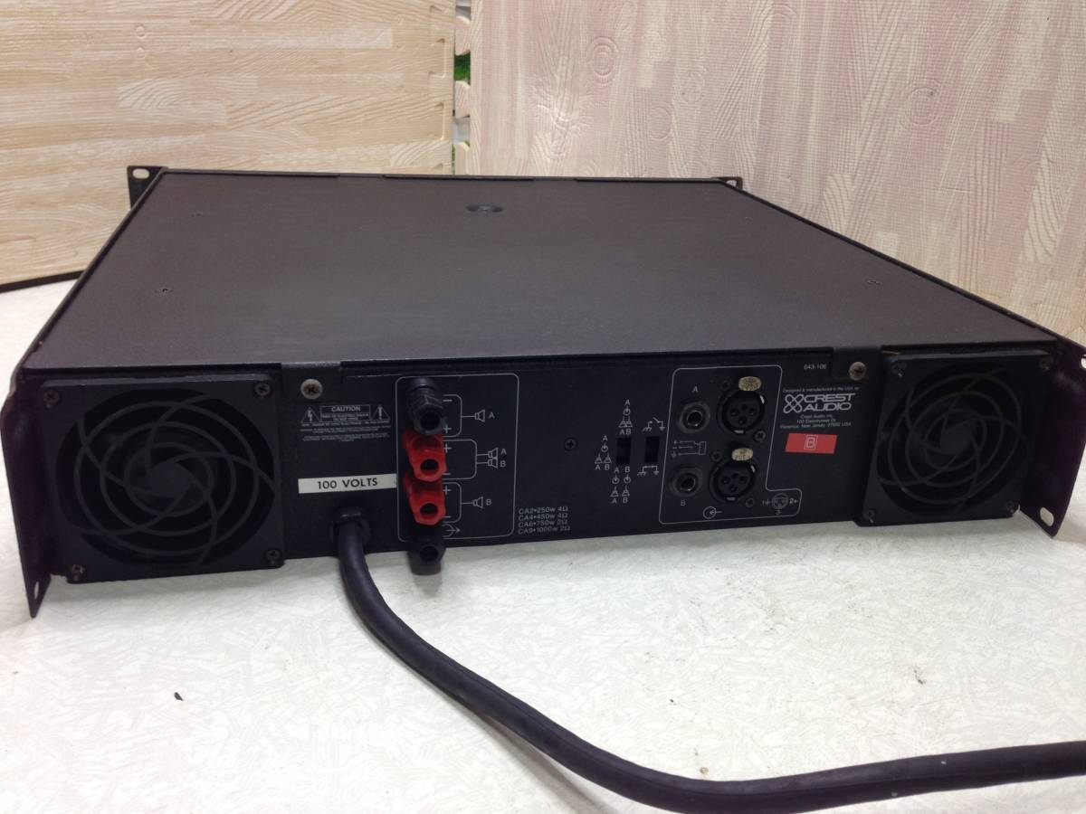 パワーアンプ CREST AUDIO CA4 現状品 AUDIO CA4 パワーアンプ ☆CREST