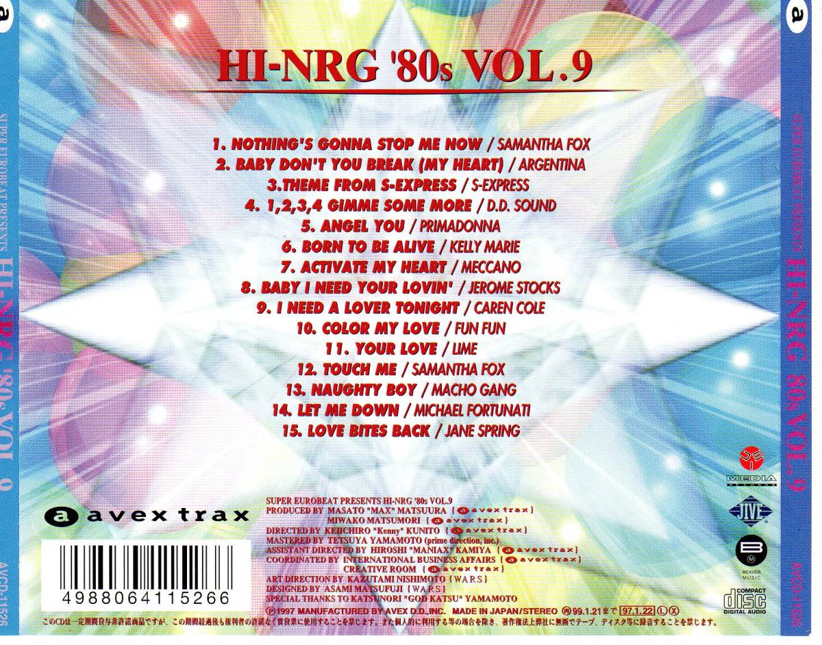 80s HI-NRG Eurobeat Super EUROBEAT 0 PRESENTS Hi-NRG COLLECTION 