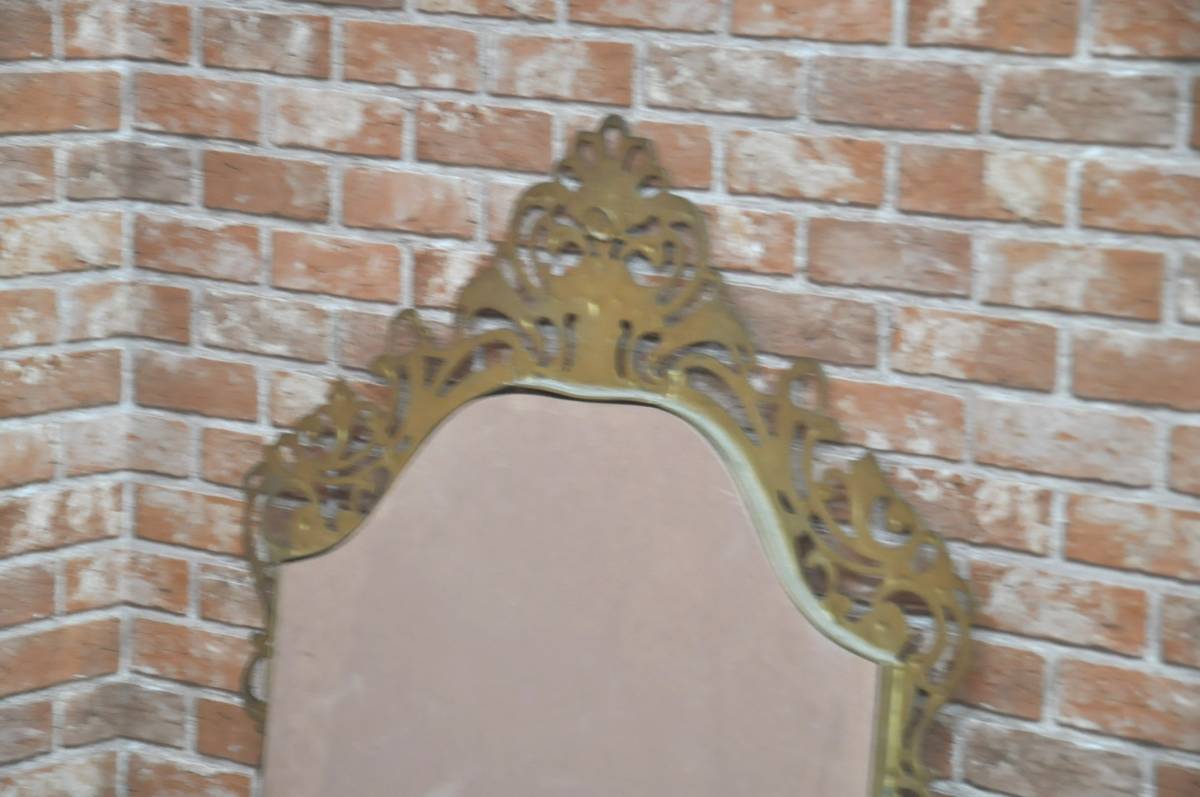 ★vintageミラー鏡アンティーク調 ウォールミラー 壁掛け 楕円大型 美容室 ☆vintageミラー鏡アンティーク調 ウォールミラー 壁掛け 楕円大型