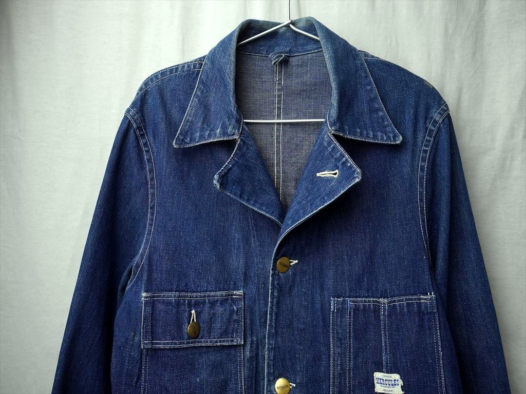 40s50s ビンテージ HERCULES ヘラクレス デニム カバーオール濃