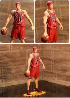 28 センチメートル箱入り　スラムダンク　湘北桜木花道番号 10 pvcアクションフィギュアバスケットボールグッズギフト_1