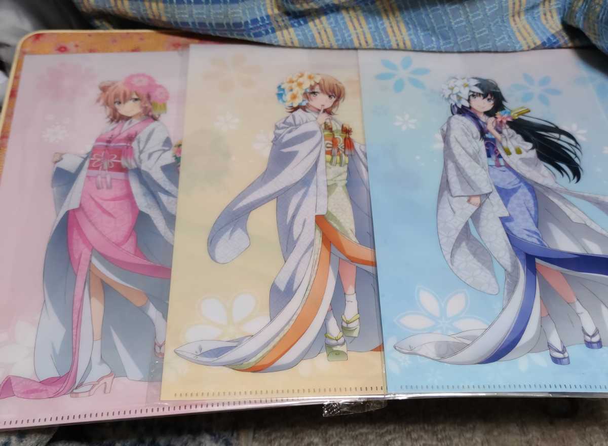 『やはり俺の青春ラブコメはまちがっている。完 』 雪ノ下雪乃 一色いろは 由比ヶ浜結衣 白無垢 クリアファイル 三点セット　【正規品】