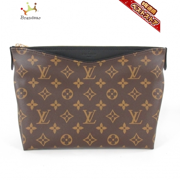 ルイヴィトン LOUIS VUITTON M64124 パラスビューティケース モノグラム・キャンバス、カーフレザー(皮革の種類:牛革) ノワール PL2108