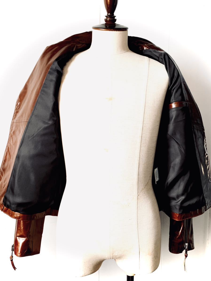 極上 美品 haruf leathers （馬革）ホースハイド レザー ダブル